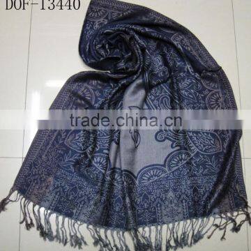 2017 New Fashion Jacquard Classical Paisley Floral Viscose Pashmina Shawl photo-2