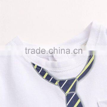 New Style Custom Print Tie Two Piece t Shirts for Baby Print Yourself Logo photo-4
