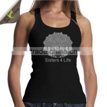 custom fitness clothing cotton spandex tank top