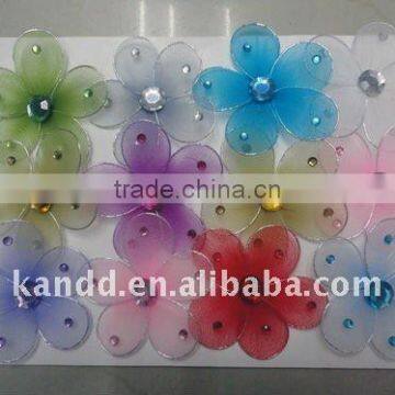 mini nylon love flower/artificial nylon flower/fairy mini flower