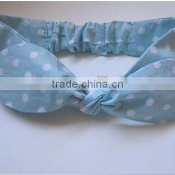 Beautiful Baby Hair Band Dots Printed Baby Headband Fancy Baby Headbands photo-2