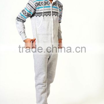 Aztec man onesie adult with pocket