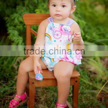 Baby Girls Unicorn Romper Kids Birthday Bubble photo-4