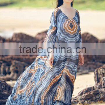 Z&M Maxi Beach Dress Ladis Maxi Dress Floral Maxi Dress Sleeveless photo-5