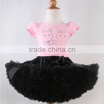 Children's Boutique Super Fluffy Drop Ballet Ruffled Satin Belt Bow Tutu Chiffon Party Clothing Girls' Fluffy Pettiskirts