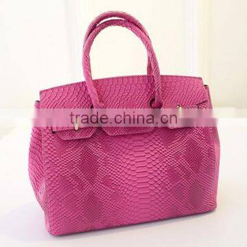 DY0058Z Europea Fashion Snakeskin pu Leather Bag Tote Handbag photo-3