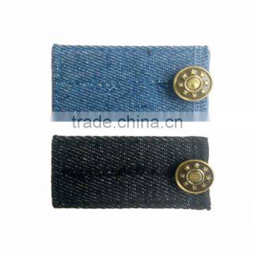 Tight trousers garment jeans extended belt with metal button trousers extender