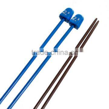 (2.0mm-6.5mm)Plastic Steel Knitting Needle Multicolor 37cm Long, 1 Set photo-2