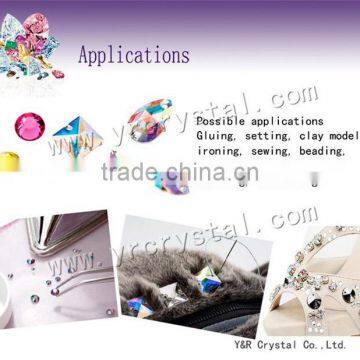 Peridot Crystal Strass Stone Sew on for Wedding Dress photo-5