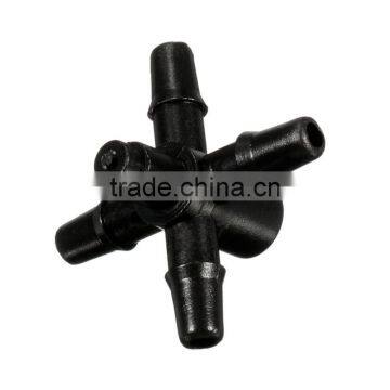 Hot Sale 5 Way Agricultural Garden Plastic Irrigation Connector 1/4 Inch Barb Drip Cross Connector Fittings Garden Sprinklers photo-3
