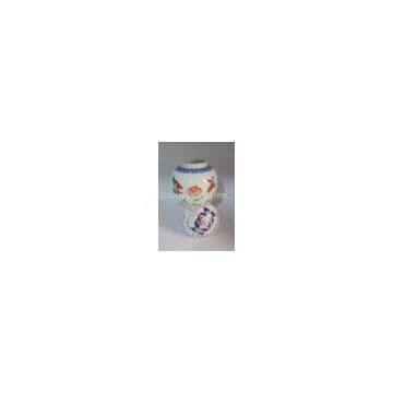 Oriental porcelain jar with cover WRYAS67