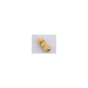 Male Hose Barb Straight Hexagon Brass Compression Fittings / Compression Union Fitting