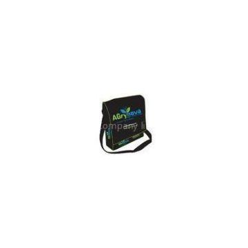 Sling 80gsm Non Woven Shoulder Bag with Logo Printing , Black