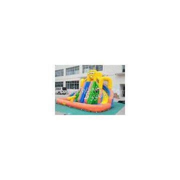 Residential Backyard Inflatable Water Slide Curved Brazil , Party Inflatable Rentals