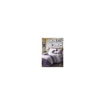 Dandelion Design Cotton Bed Set For Home Purple Single Queen and King