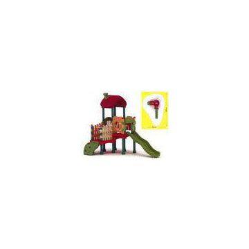 Amusement Park Facility Kids / Children Outdoor Plastic Playground Slide Equipment 6.9*3.6*3.5m