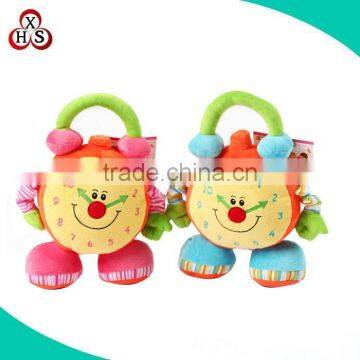 clock plush toy baby educational clock stuffed toys