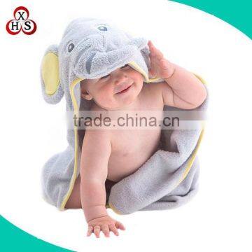 custom swaddle bamboo hooded baby blanket plush elephant blanket