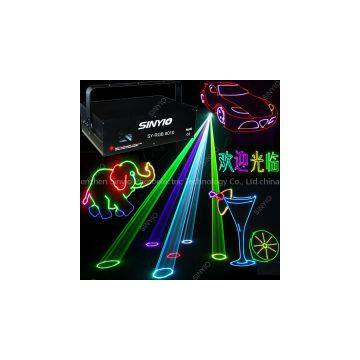 ILDA with SD card  1W RGB full color Animation laser light for dj/stage/party/KTV/club