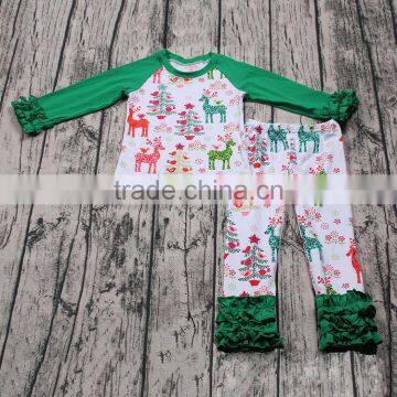 Instock!!!Sue Lucky baby girl christmas pajamas wholesale in low moq