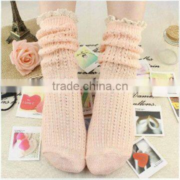 Socks Manufacturers in China Street Fashion Wholesale Fluorescent Color Retro Forest Cute Lace Young Girl Teenager Socks Women