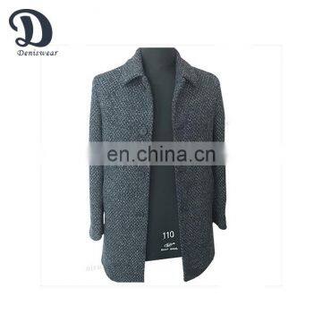 High quality slant welt jacket coat men padded coat