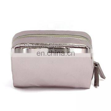 Travel Cosmetic Bag for Women Portable Leather Toiletry Bag Hanging Makeup Organizer Double Compartments Waterproof