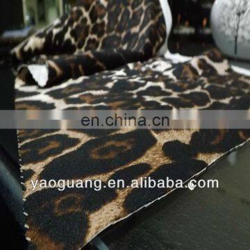 100% polyester leopard print fabric for ladies dress