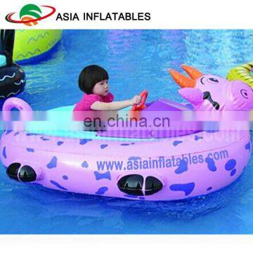 Children Amusement Park Inflatable Electric Bumper Boat / Water Park Equipment Dairy Cows Power Paddler Boat photo-2