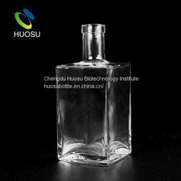 square glass vodka whiskey bottle 70cl 700ml top quality super flint wine bottles wholesale