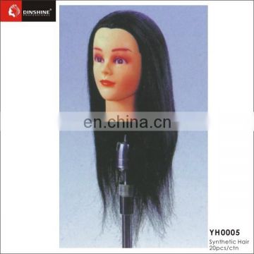 Synthetic Hair Mannequin Salon Hairdressing Training Head Mannequin