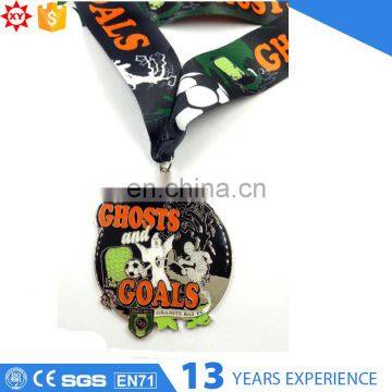 Advertising Sports Event Enamel Coated Christmas Medal Glow in Dark