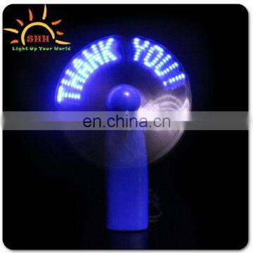 Good quality mini usb fan with customized led message, usb programmable led message fan