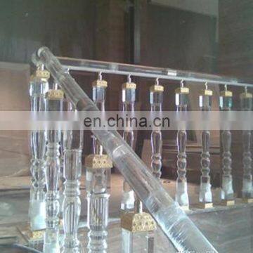 transparent and good-looking acrylic fancy bar stair handrail