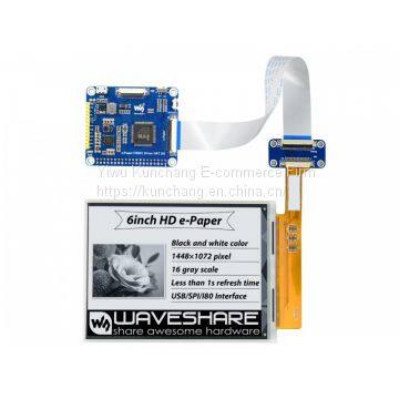 1448x1072 High Definition, 6inch E-Ink Display HAT for Raspberry Pi, Black/white, 16 Gray Scale photo-3