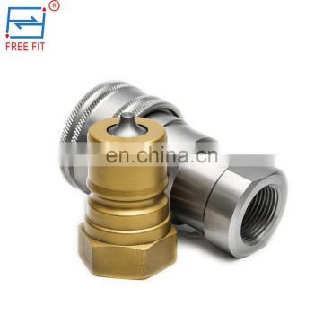 Close type ISO7241-1 B quick connect male coupler 1/4 inch with 45 MPA max working pressure for automobile mould industry