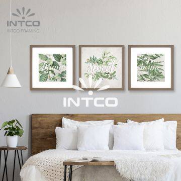 Botanical Framed Wall Art 3-piece Set, Custom Picture Frames for Wall Decor