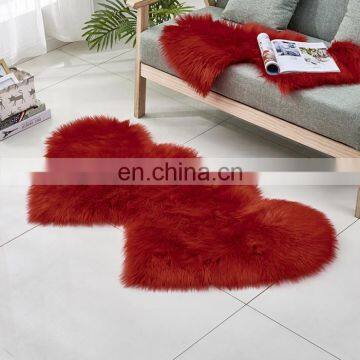 Soft faux fur carpet fur floor cushion area rug