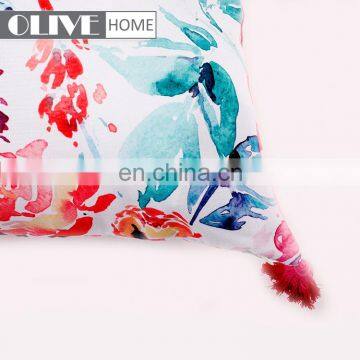 Factory Price Custom Design Printed Linen Fabric Soft Cover Outdoor Furniture Cushions photo-5