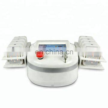 10 pads diode laser slimming machine, lipo laser 650 980 machine for sale