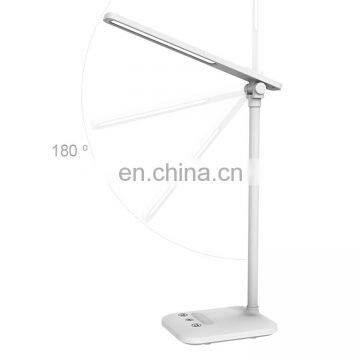 Flexible hotel led desk Reading Book light dimming lamp with usb charging port office desk foldable lamp touch control