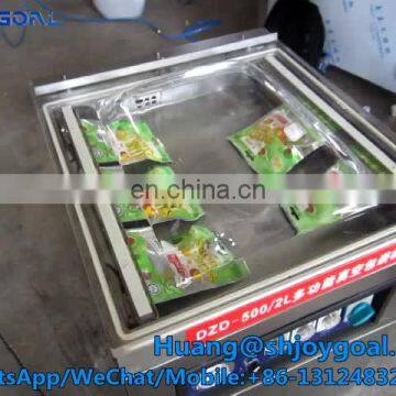 Fish vacuum packing machine with plastic bags