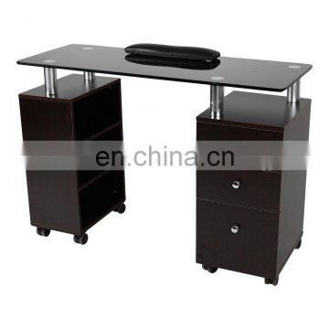 Colored Glass Table Tops Grey Rectangle Table Top With Pencil Edge & Round Corner Creative Coffee Table Computer Desk photo-2