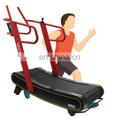 Curved Treadmill&air Runner for HIIT Low Weight Running Machine Exercise Equipment Mechanical Treadmill for Functional Trainer