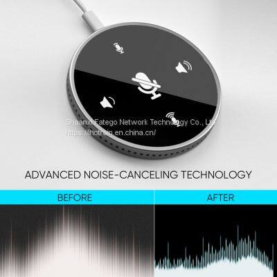 Hotrain FX202U USB Touch Screen Mini Desktop Omnidirectional Conference Microphone Speaker photo-2