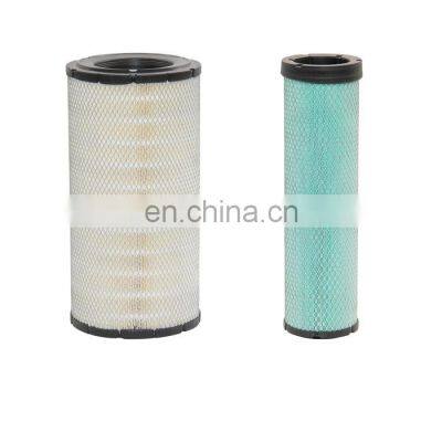 construction machinery  excavator parts air filter 600-185-4110+600-185-4120 AF25667+AF26114