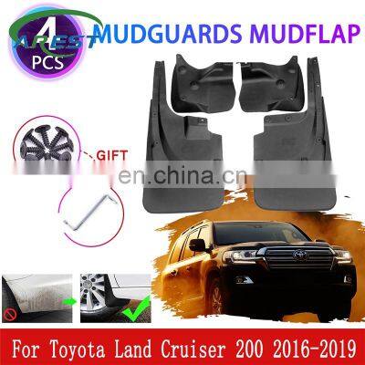for Toyota Land Cruiser 200 LC200 FJ200 2016~2019 Mudguards Mudflaps Fender Mud Flap Splash Mud Guards Cover Protect Accessories