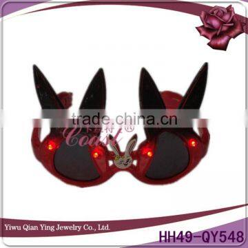 Fancy Rabbit head shaped led light party glasses