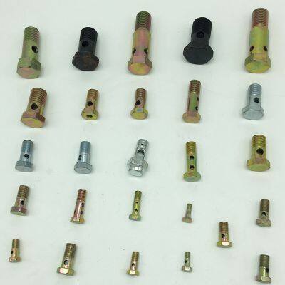 Metric Hollow Banjo Bolt Hydraulic Fastener Hexagon M6X1 Total 20mm Hexagon Size 10mm Banjo Bolt