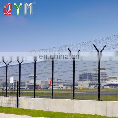 Welded Wire Mesh Airport Fencing Prison Barbed Wire Fencing